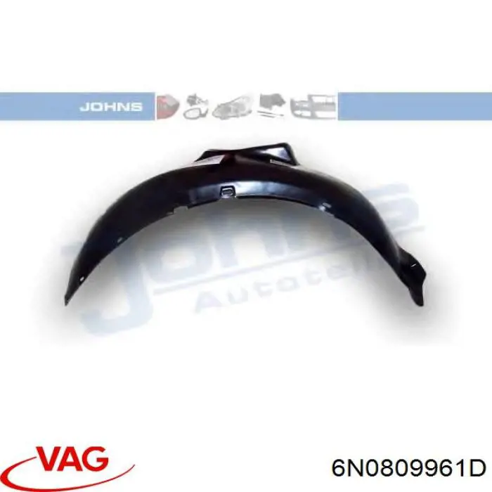 Підкрилок переднього крила, лівий VAG 6N0809961D ціна, від 9.51 USD