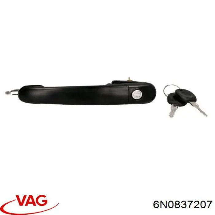 Ручка передньої двері зовнішня ліва VAG 6N0837207 ціна, від 14.33 USD