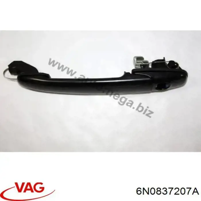 Купити 6N0837207A VAG Ручка передньої двері зовнішня ліва