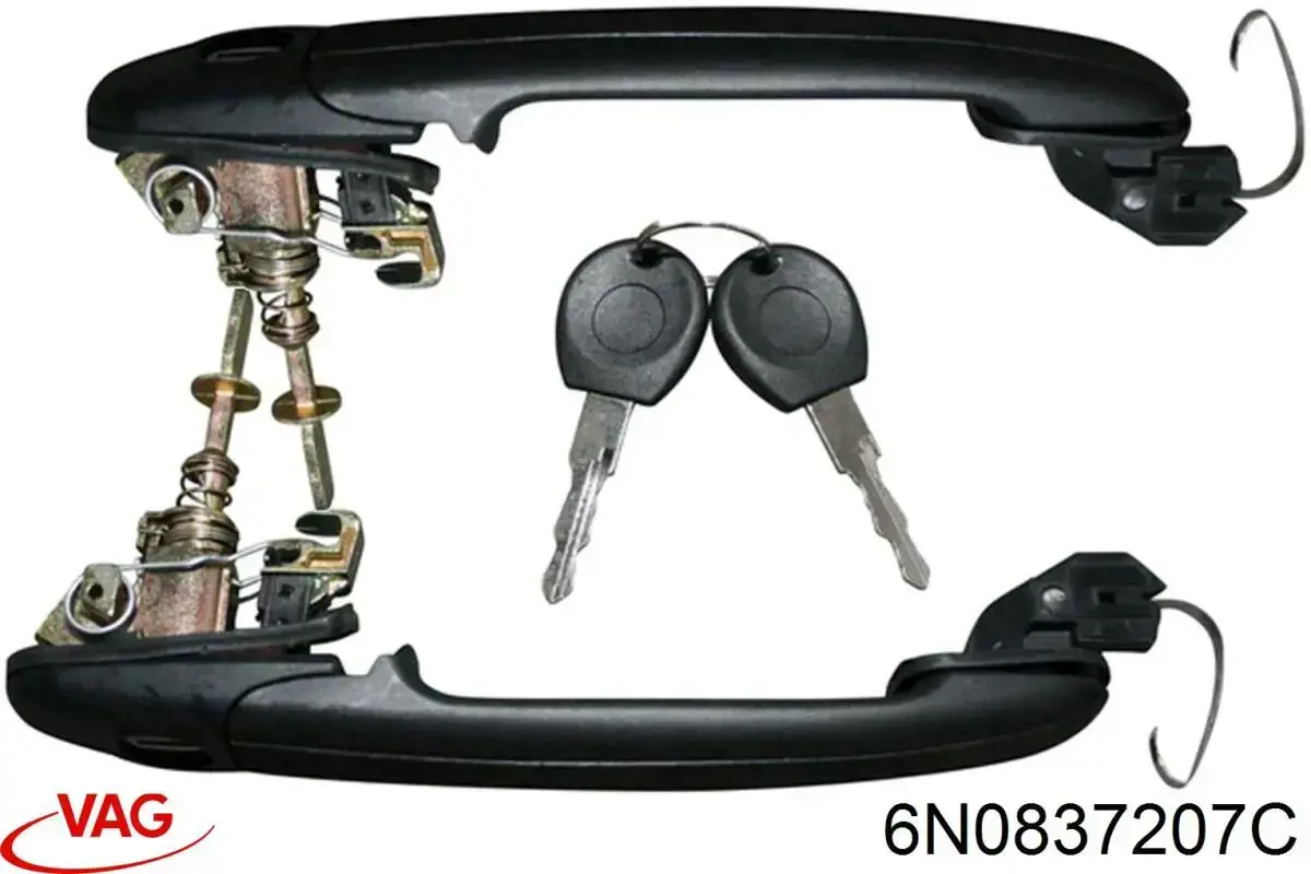 Ручка передніхї лівих дверей Hans Pries (Topran) 107536 ціна, від 10.88 USD