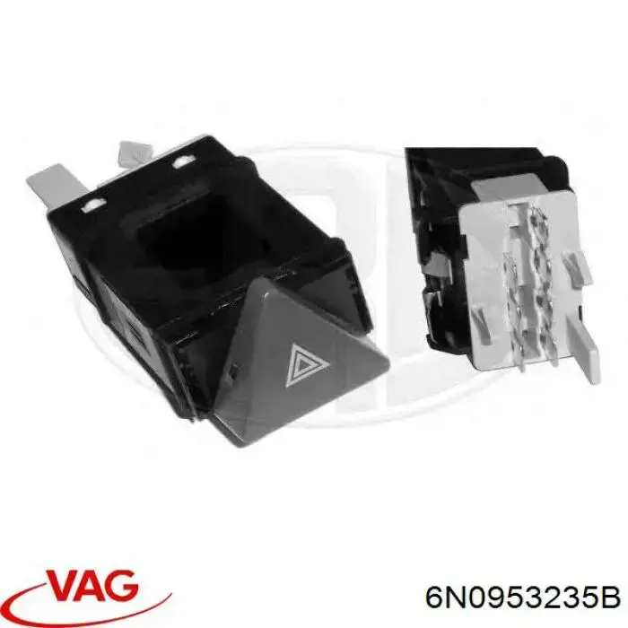 Купити 6N0953235B VAG Кнопка включення аварійного сигналу