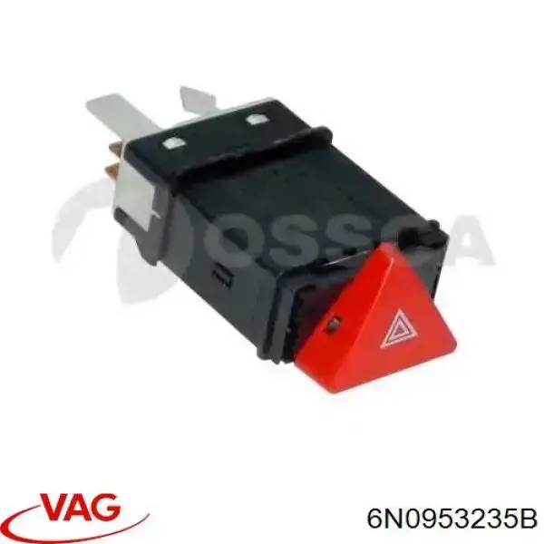 6N0953235B VAG кнопка включення аварійного сигналу