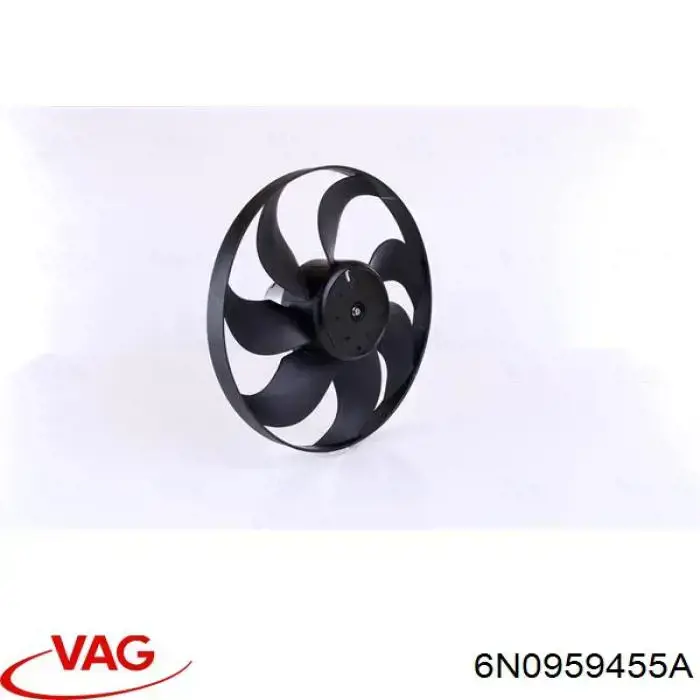Купити 6N0959455A VAG Електровентилятор охолодження в зборі (двигун + крильчатка)