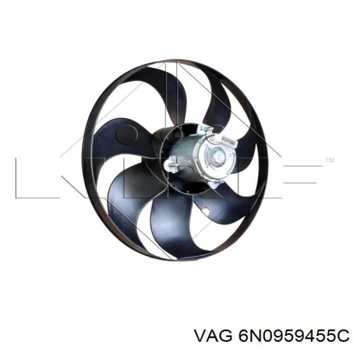 Вентилятор радіатора VAG 6N0959455C ціна, від 43.48 USD