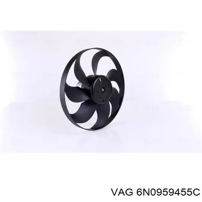 Купити 6N0959455C VAG Електровентилятор охолодження в зборі (двигун + крильчатка)