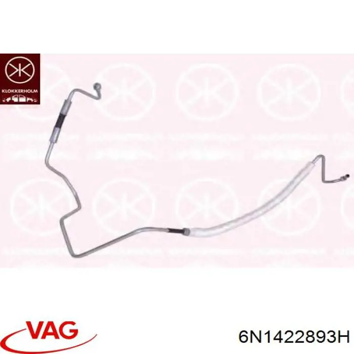 Патрубок високого тиску гідропідсилювача VAG 6N1422893C ціна, від 68.07 USD