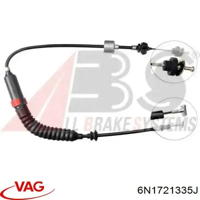 6N1721335J VAG Трос зчеплення