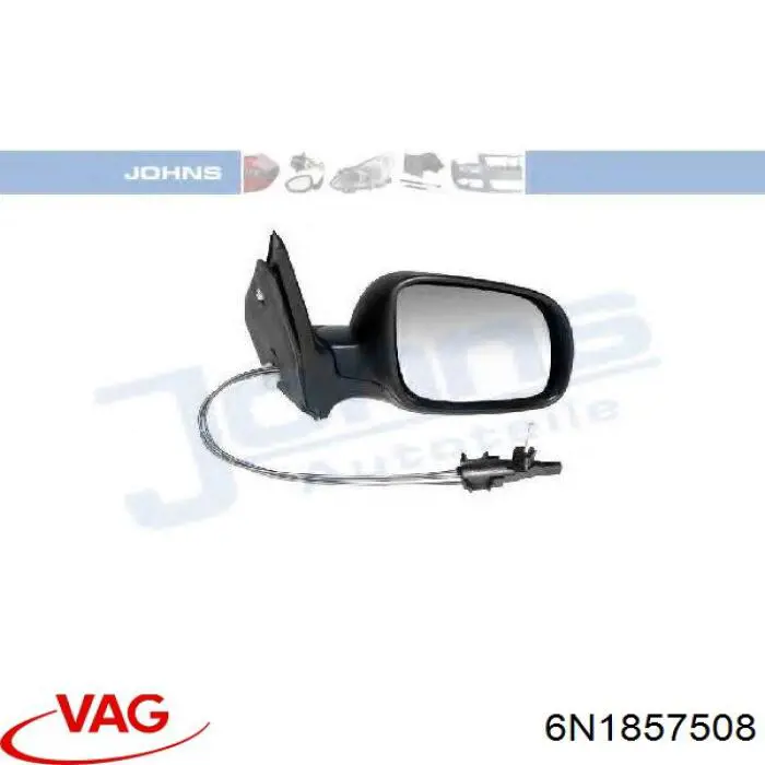 Праве бокове дзеркало VAG 6N1857508