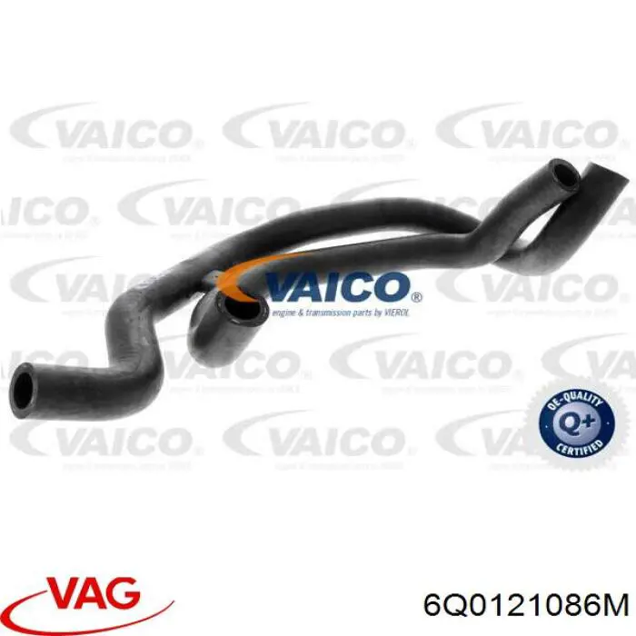 Шланг/патрубок системи охолодження VAG 6Q0121086M ціна, від 13.00 USD