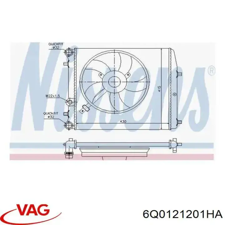 Радіатор 6Q0121201HA VAG