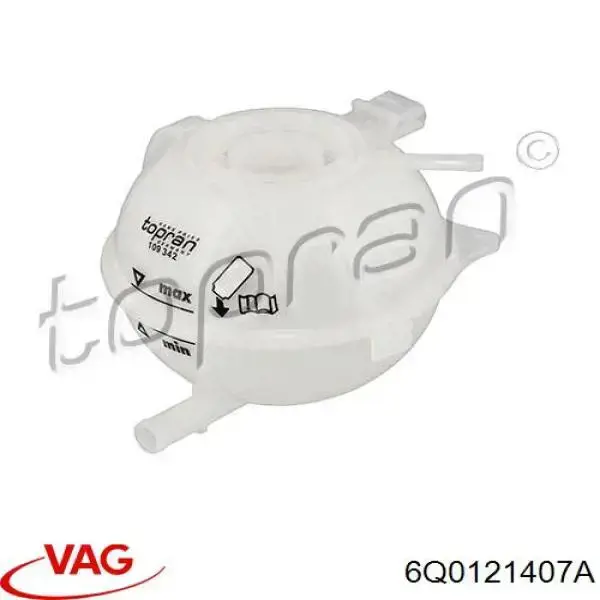 6Q0121407A VAG Розширювальний бачок охолодження