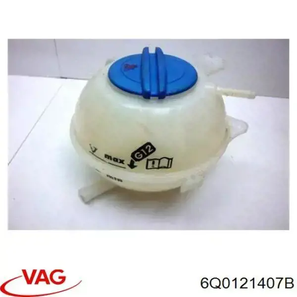 6Q0121407B VAG бачок системи охолодження, розширювальний