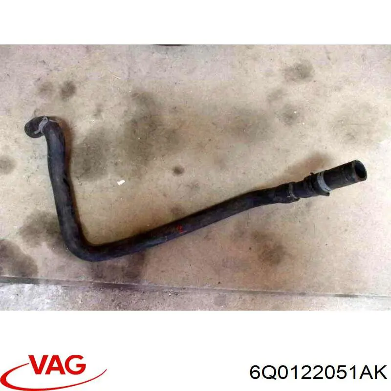 Купити 6Q0122051AK VAG Шланг/патрубок радіатора охолодження, нижній