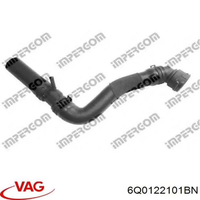 6Q0122101BN VAG Патрубок системи охолодження