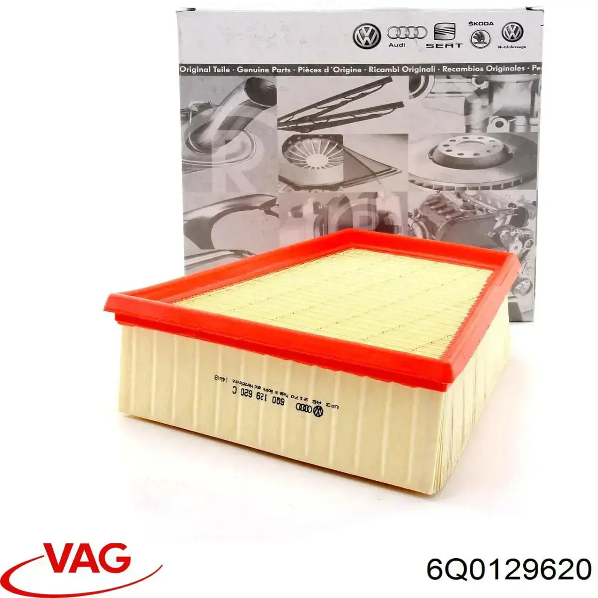 Елемент повітряного фільтра VAG 6Q0129620 ціна, від 16.12 USD