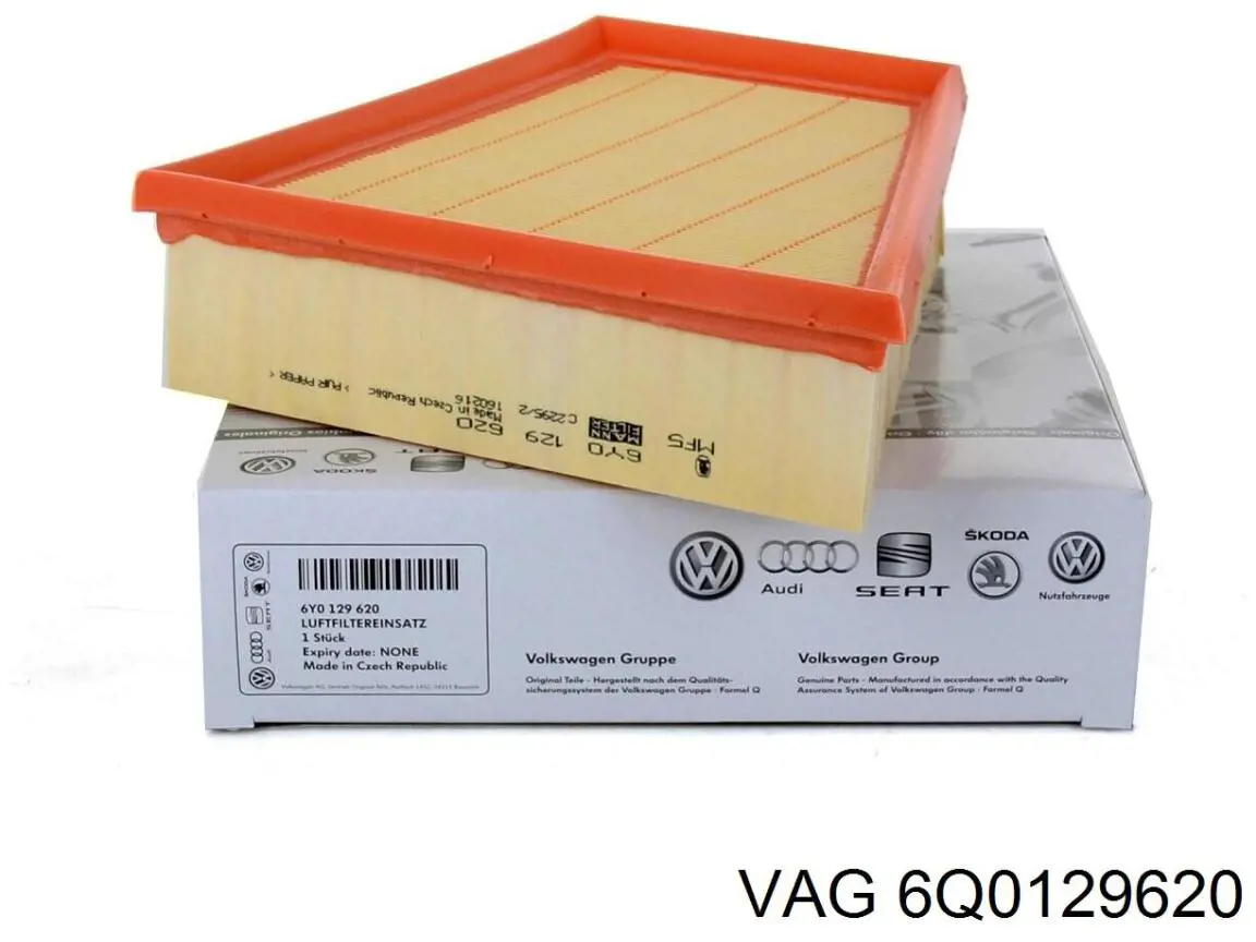 Елемент повітряного фільтра VAG 6Q0129620 ціна, від 16.12 USD