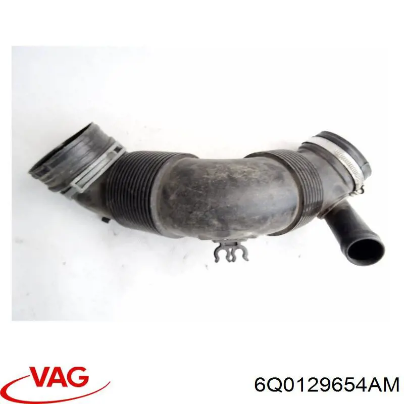 6Q0129654AM VAG Патрубок повітряний, вхід в турбіну (наддув)