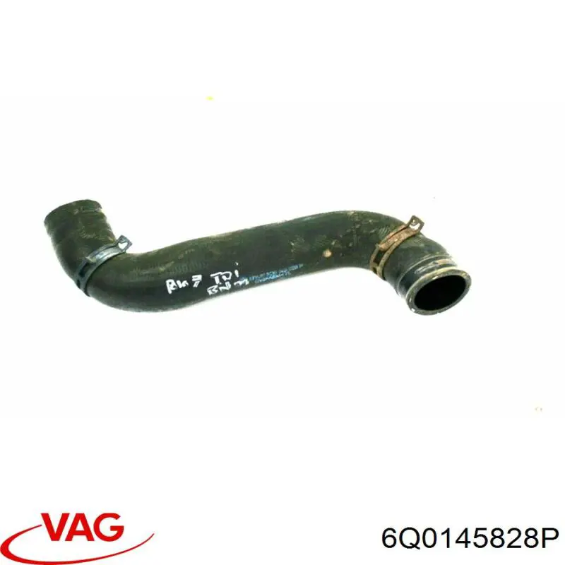 Патрубок повітряний, вихід з турбіни (наддув) VAG 6Q0145828P ціна, від 12.84 USD