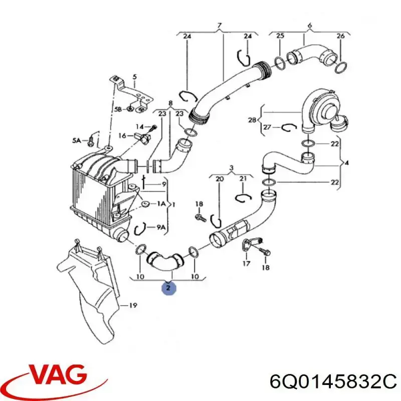 Шланг/патрубок интеркуллера Thermotec DCW153TT ціна, від 20.39 USD