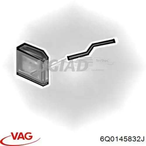 Шланг/патрубок интеркуллера 6Q0145832 VAG