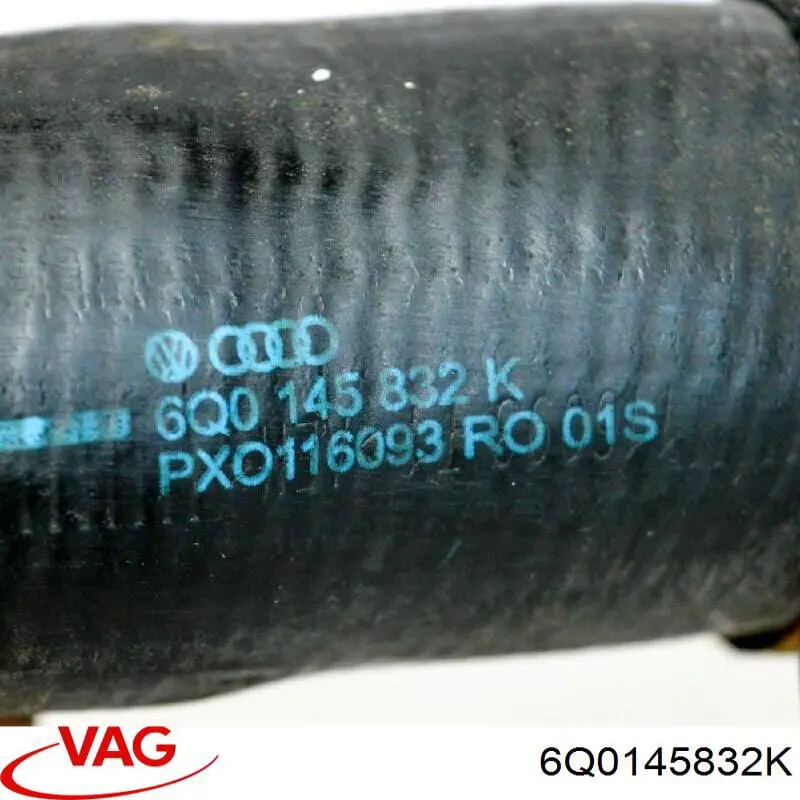 6Q0145832K VAG Трубка, що нагнітається
