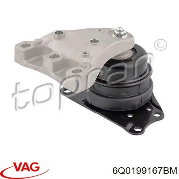 Купити 6Q0199167BM VAG Подушка (опора) двигуна, права