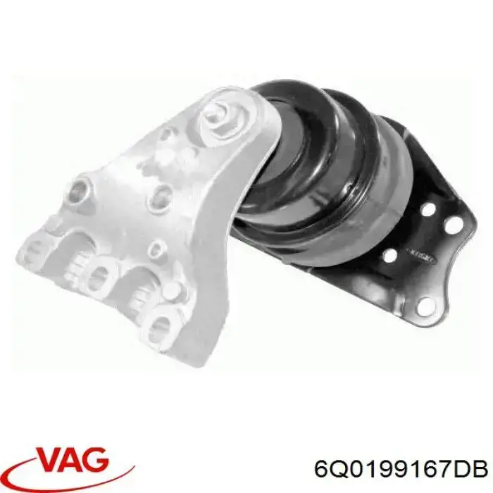6Q0199167DB VAG подушка (опора двигуна, права)