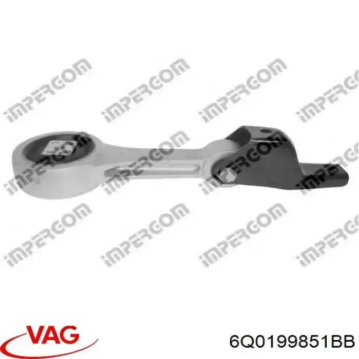 Подушка (опора) двигуна, задня VAG 6Q0199851BB ціна, від 37.23 USD