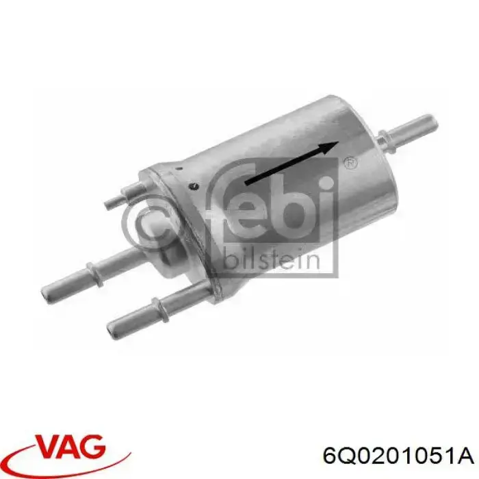 6Q0201051A VAG фільтр паливний