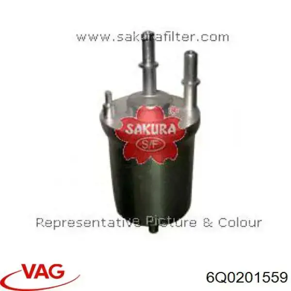 6Q0201559 VAG фільтр паливний