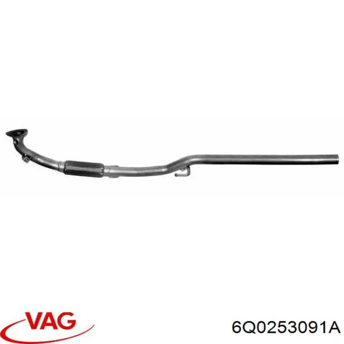 6Q0253091A VAG Глушник передній