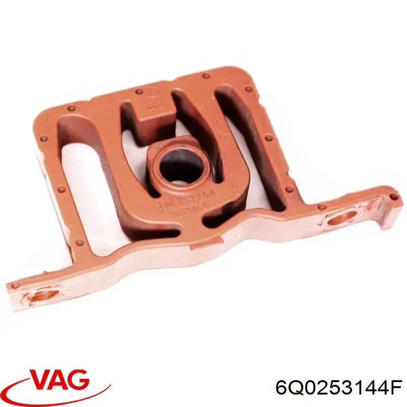 Кронштейн задньої подушки глушника 6Q0253144F VAG