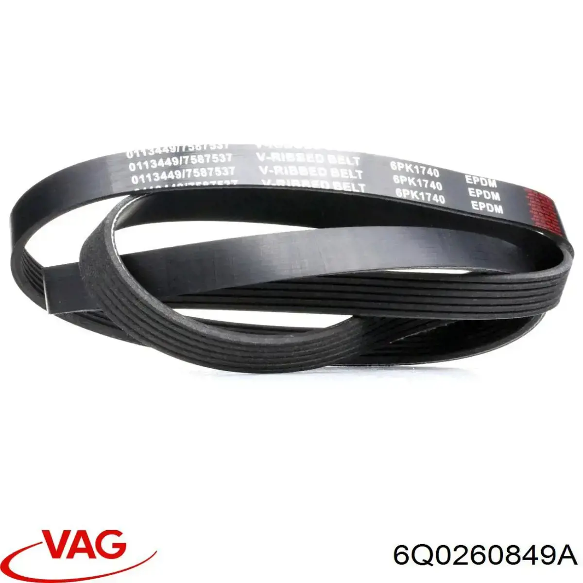 Ремінь генератора 6Q0260849A VAG