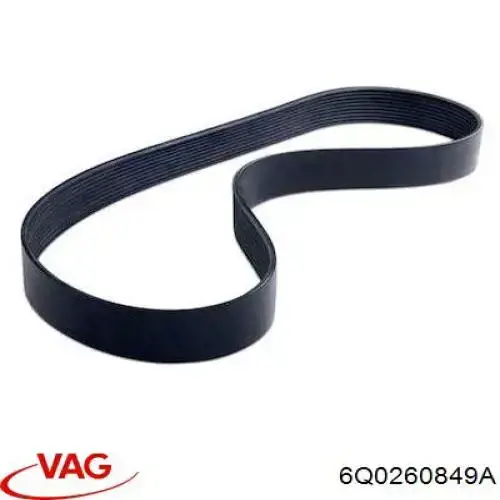 Ремінь кондиціонера VAG 6Q0260849A