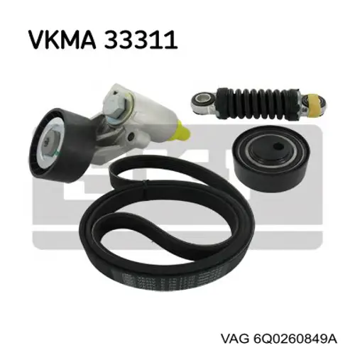 6Q0260849A VAG Поліклиновий ремінь