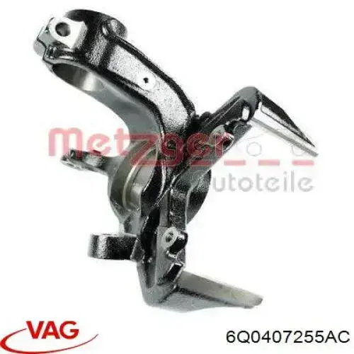 Купити 6Q0407255AC VAG Цапфа - поворотний кулак передній, лівий