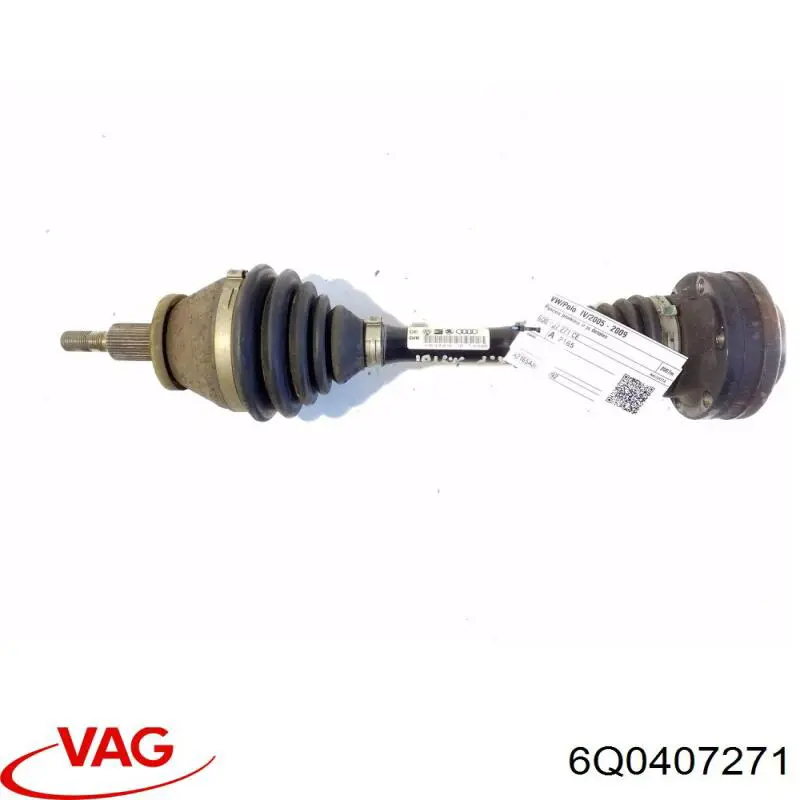 Ліва піввісь 6Q0407451KX VAG