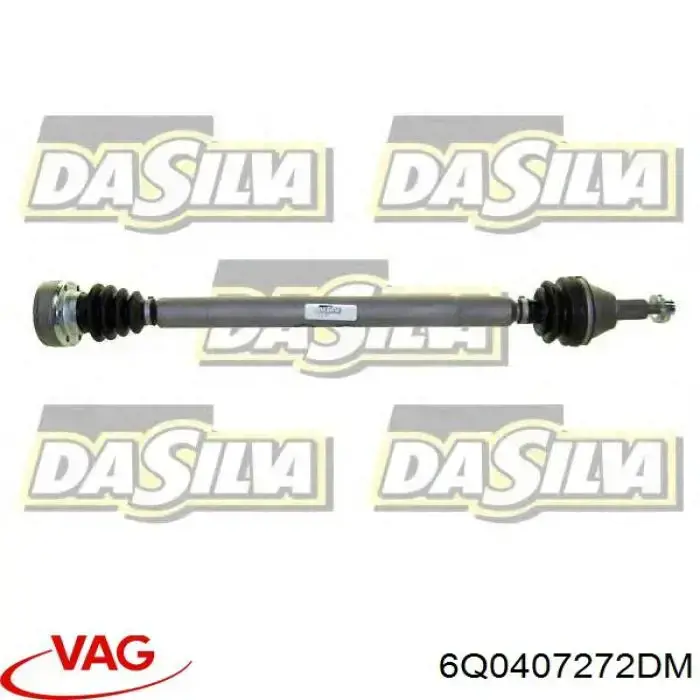 Купити 6Q0407272DM VAG Піввісь права