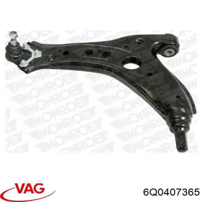 Кульова опора, нижня, ліва VAG 6Q0407365 ціна, від 11.07 USD