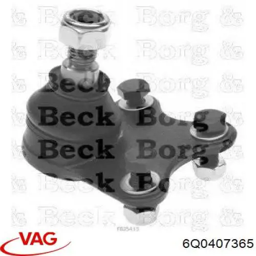 Купити 6Q0407365 VAG Кульова опора, нижня, ліва