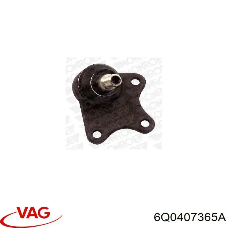 6Q0407365A VAG Кульова опора, нижня, ліва