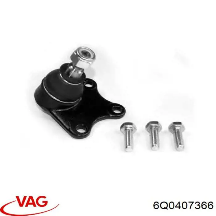 Кульова опора, нижня, права VAG 6Q0407366 ціна, від 11.94 USD