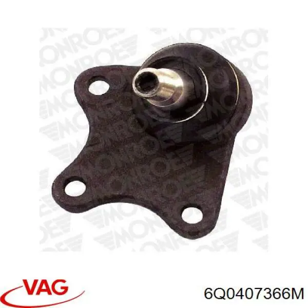 Кульова опора, нижня, права VAG 6Q0407366M