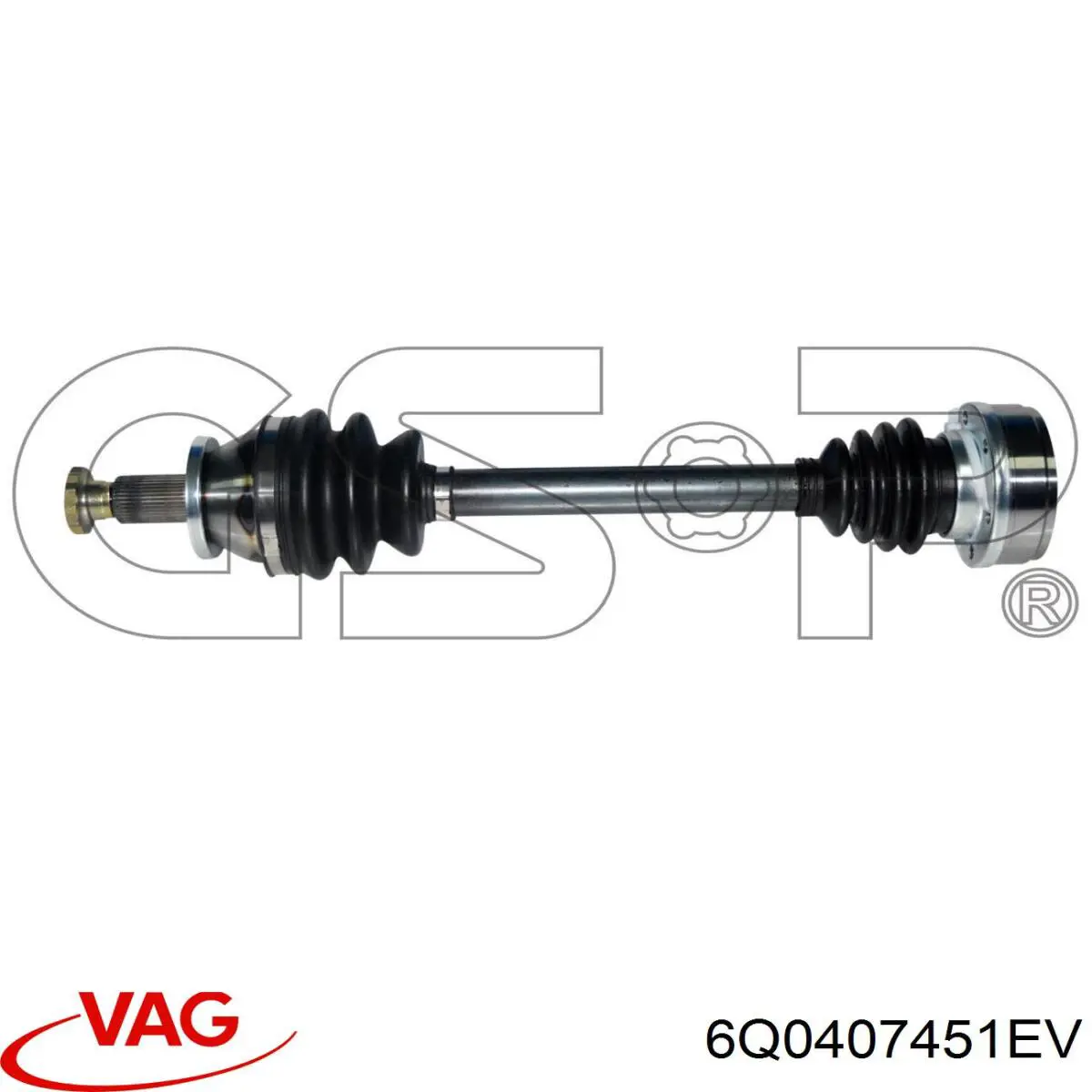Купити 6Q0407451EV VAG Ліва піввісь
