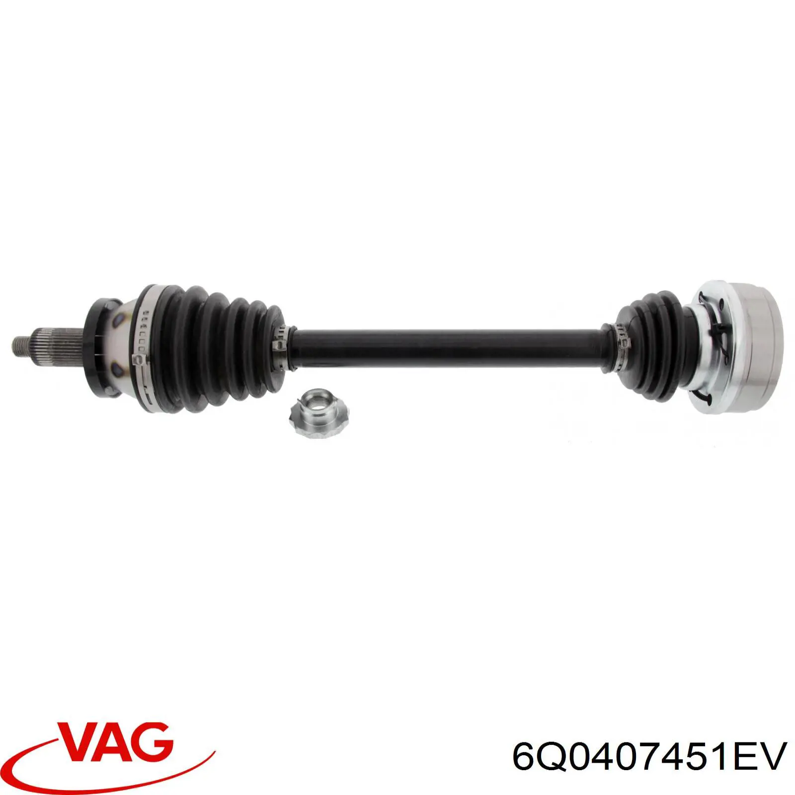 6Q0407451EV VAG Привід лівий