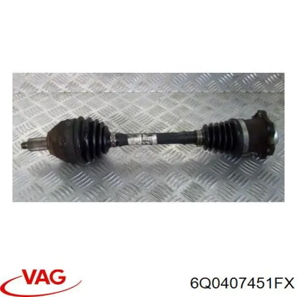 Купити 6Q0407451KX VAG Ліва піввісь