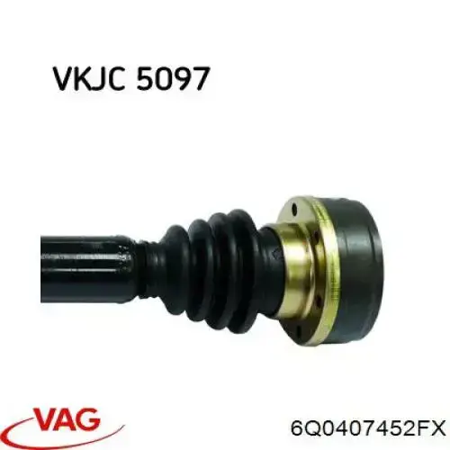 Купити 6Q0407452FX VAG Піввісь права