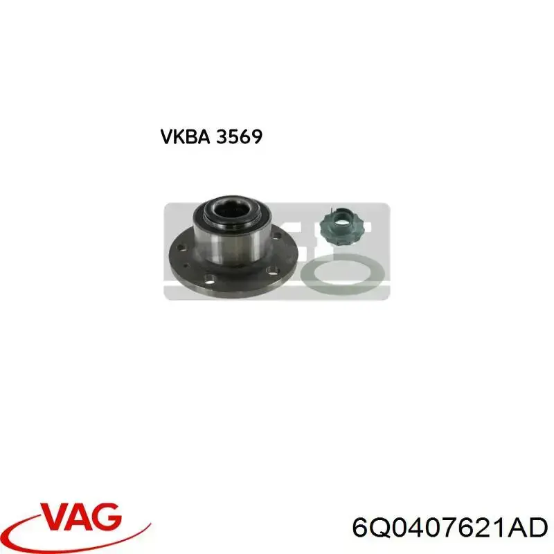 Маточина переднього колеса VAG 6Q0407621AD