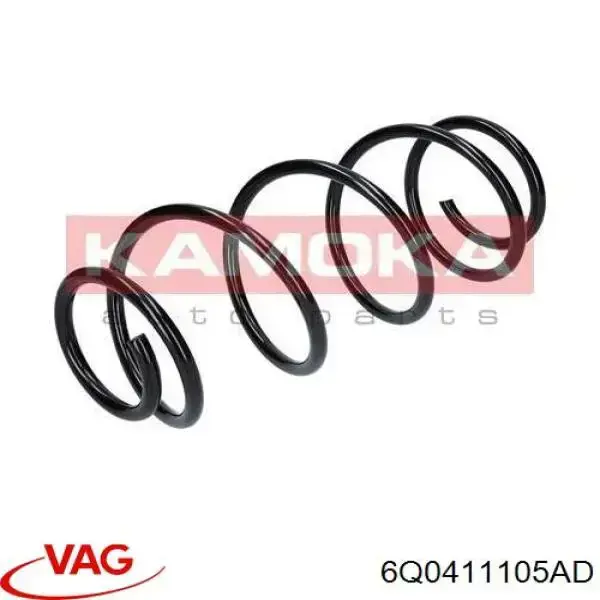 Пружина передня VAG 6Q0411105AD ціна, від 16.57 USD