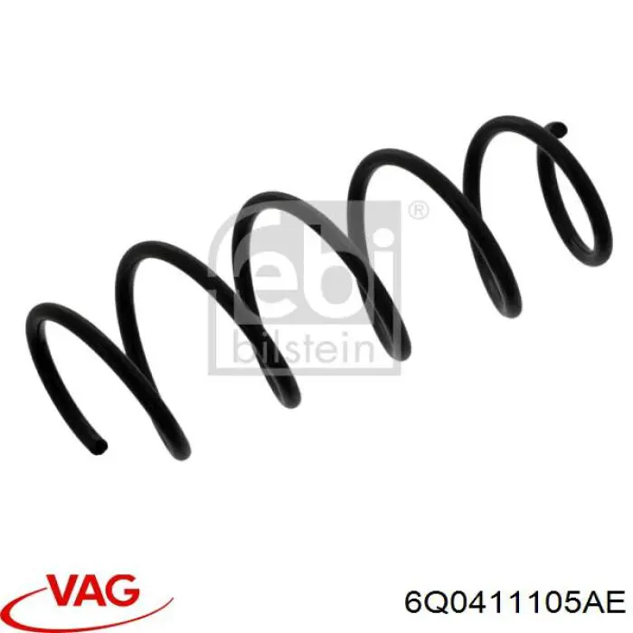 Пружина передня 6Q0411105AE VAG